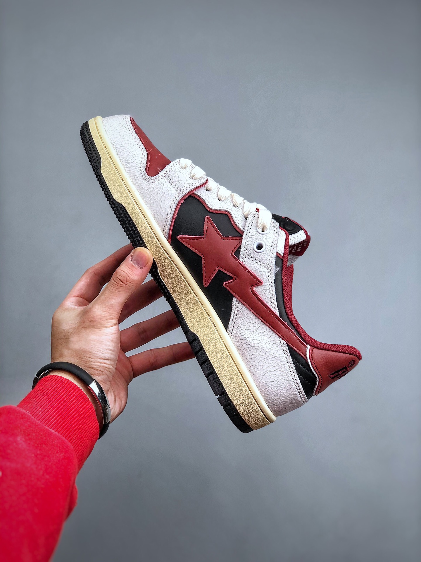 A Bathing Ape BAPE Sk8 Sta #4 'Red' 1I20-191-021