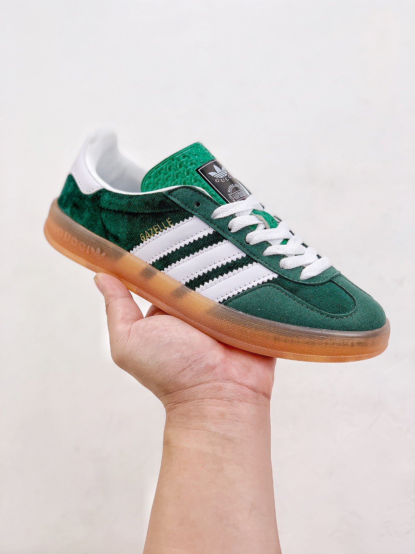 Adidas Gazelle x Gucci 'Green Suede' 707848-9STU0-3170