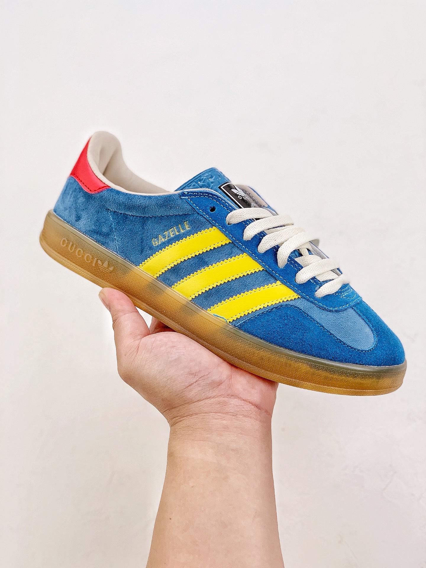 adidas x GUCCI Gazelle 'Light Blue Suede' 707848-9STU0-4860