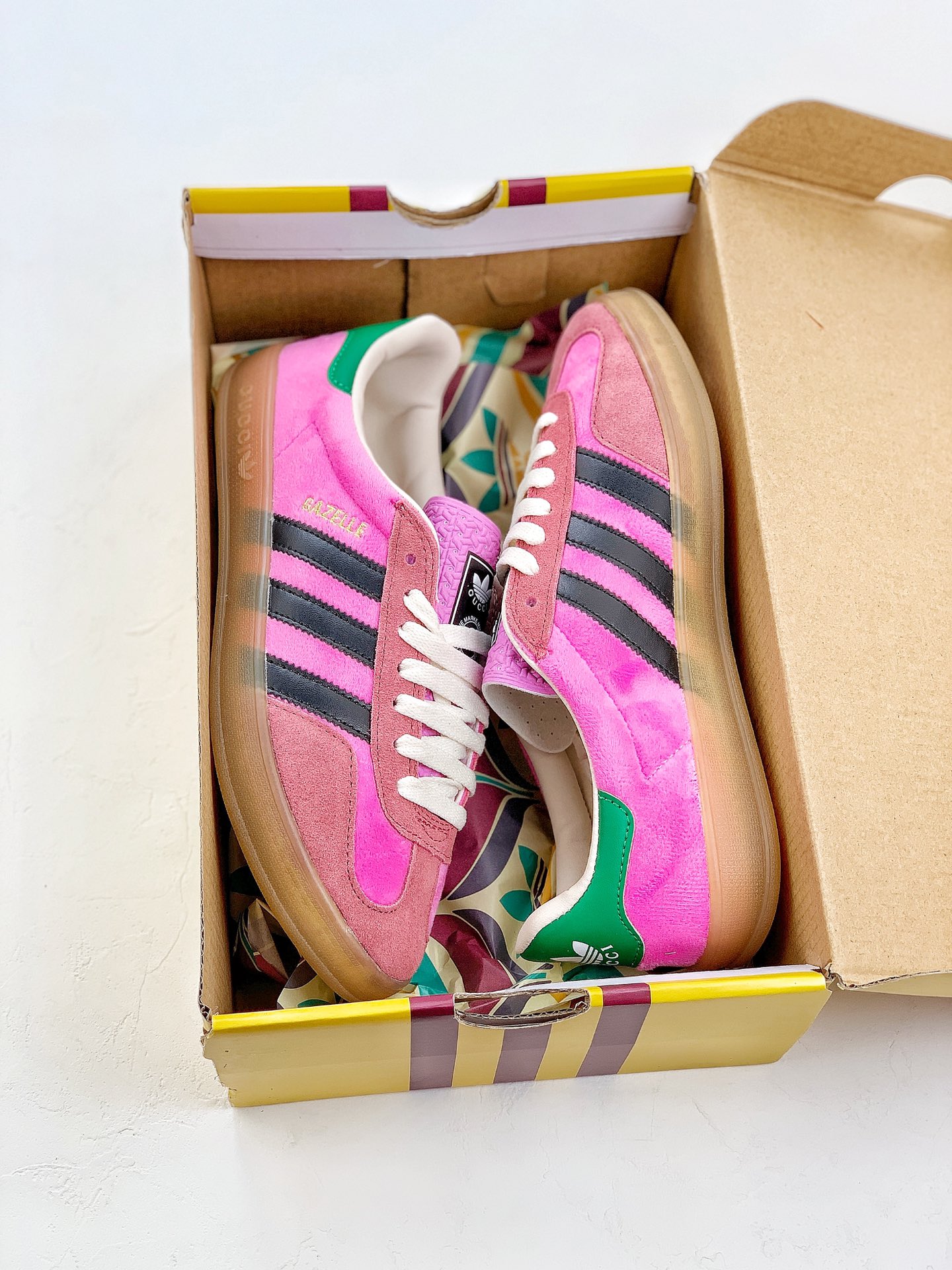 adidas originals x Gucci Gazelle 'Pink' 707848-9STUO-5960