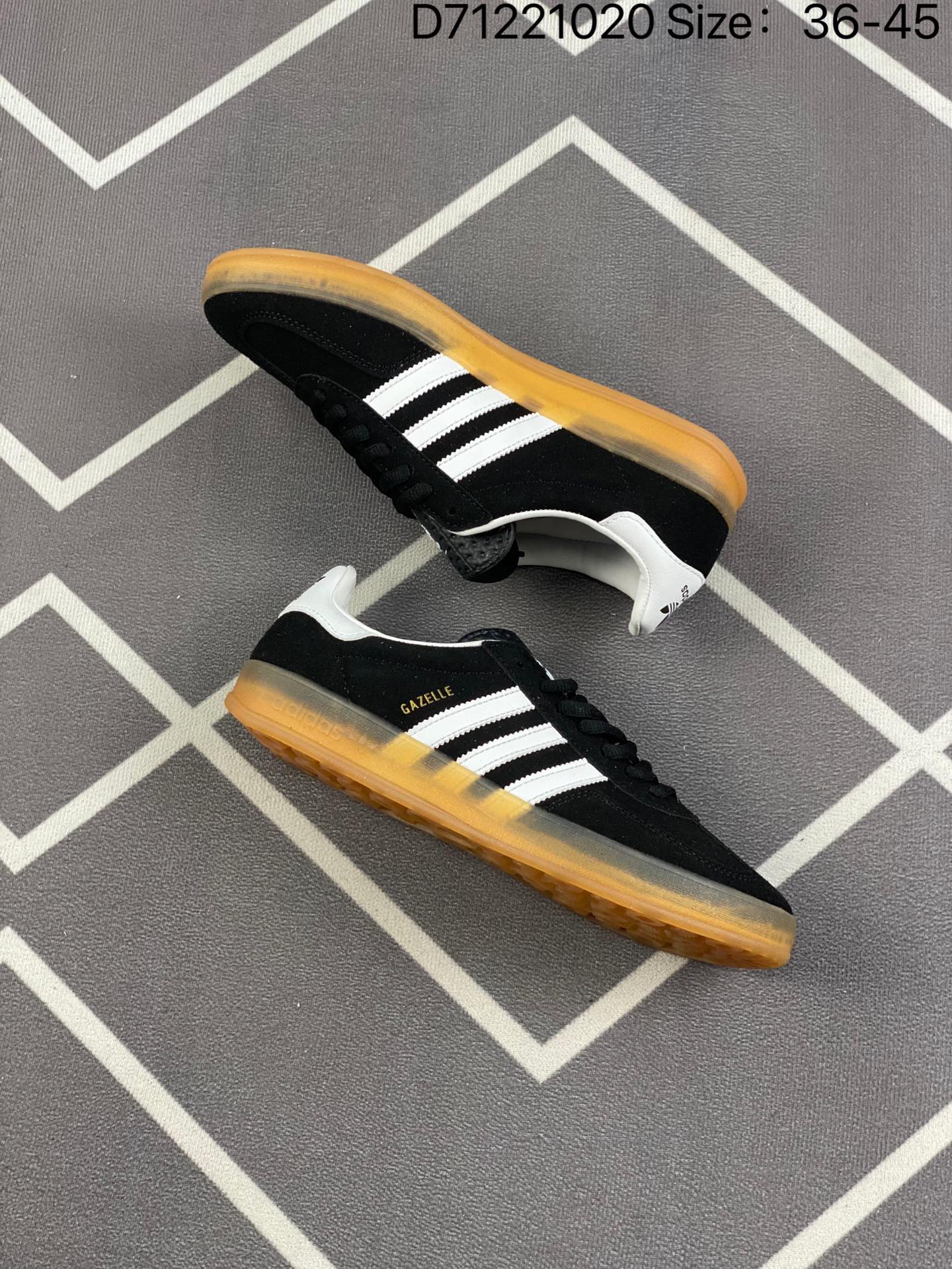 adidas Gazelle Indoor 'Black White Gum' H06259