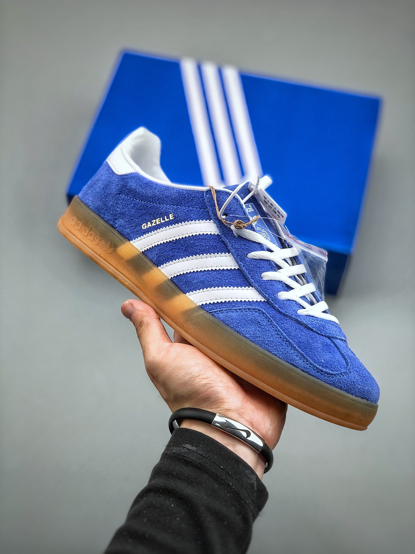 adidas Gazelle Indoor 'Blue Fusion Gum' HQ8717