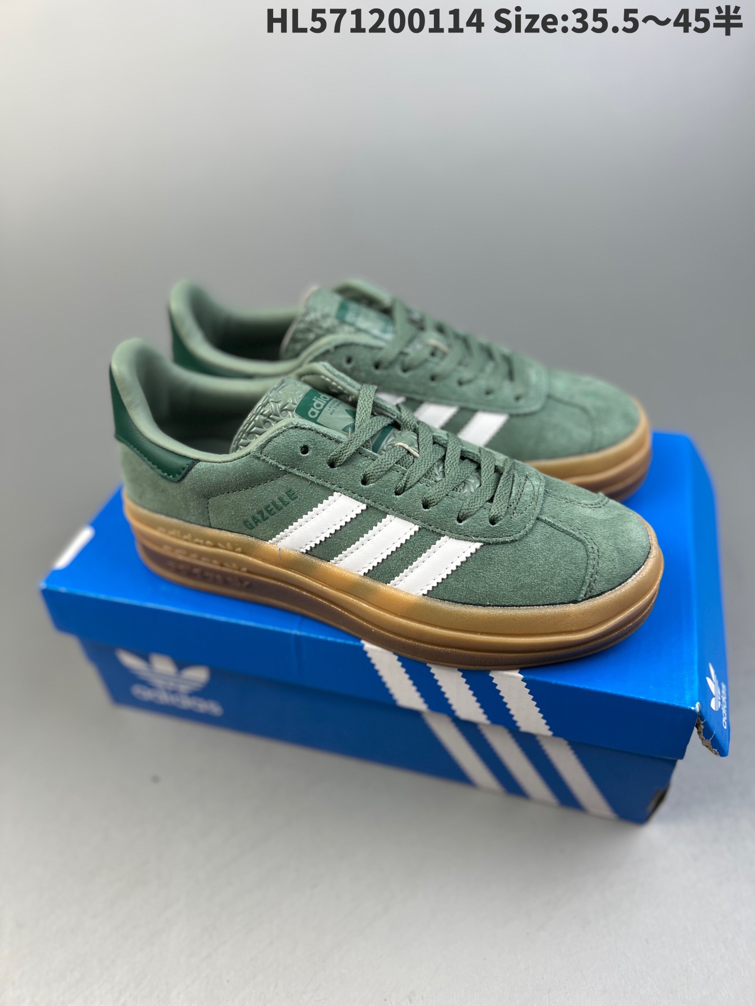 adidas Gazelle Bold 'Silver Green Gum' ID6998