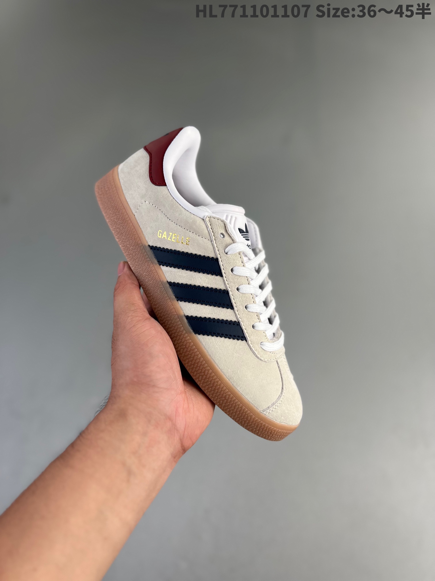 Adidas Originals Gazelle Indoor 'Off White Dark Blue Gum' IE0546