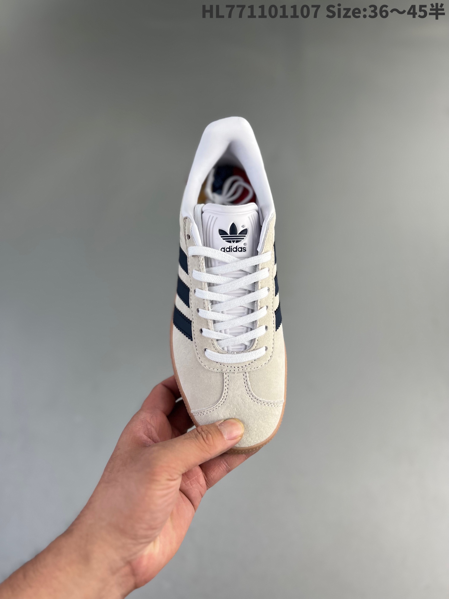 Adidas Originals Gazelle Indoor 'Off White Dark Blue Gum' IE0546