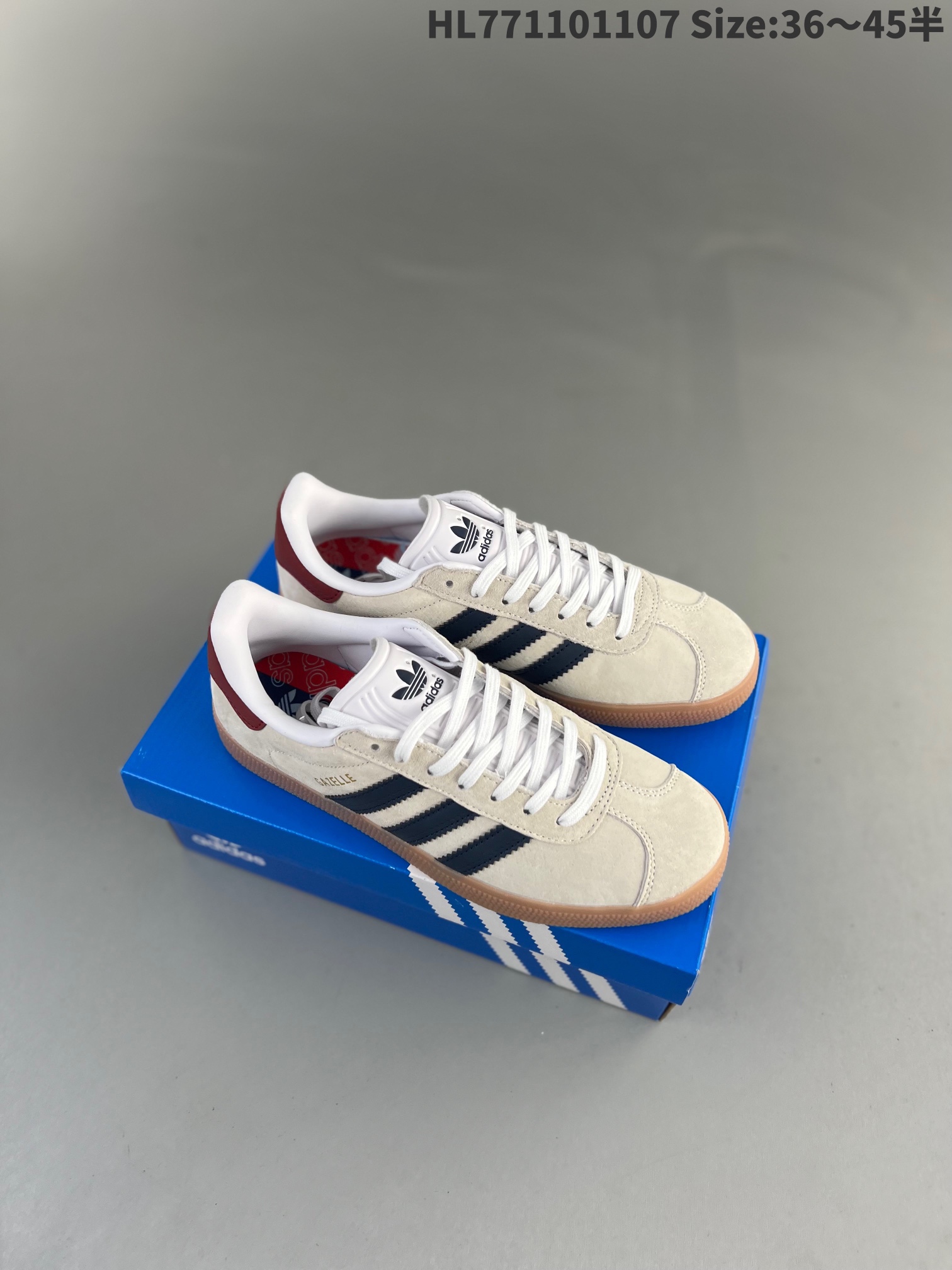 Adidas Originals Gazelle Indoor 'Off White Dark Blue Gum' IE0546