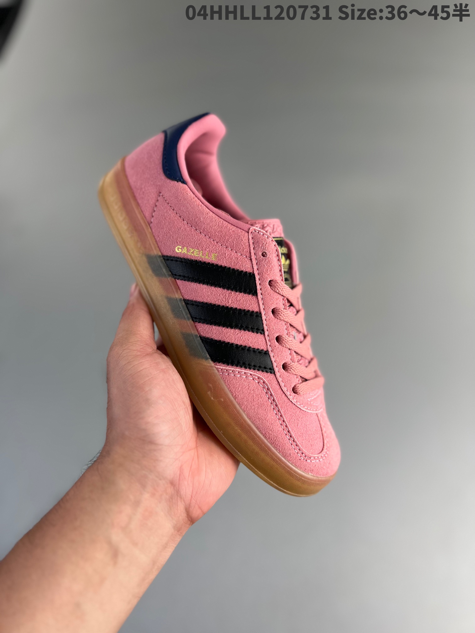 Adidas Gazelle Indoor Shoes 'Bliss Pink Core Black' IE7002