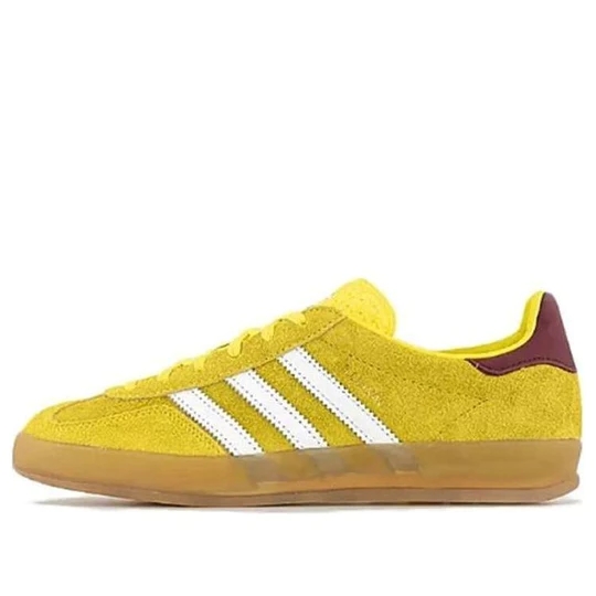 Adidas Originals Gazelle Indoor Shoes 'Bright Yellow Burgundy' IE7003