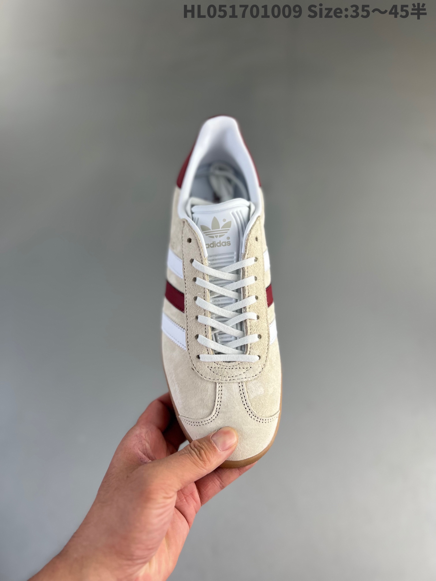 adidas originals Gazelle 'Aluminium Burgundy' IG0672