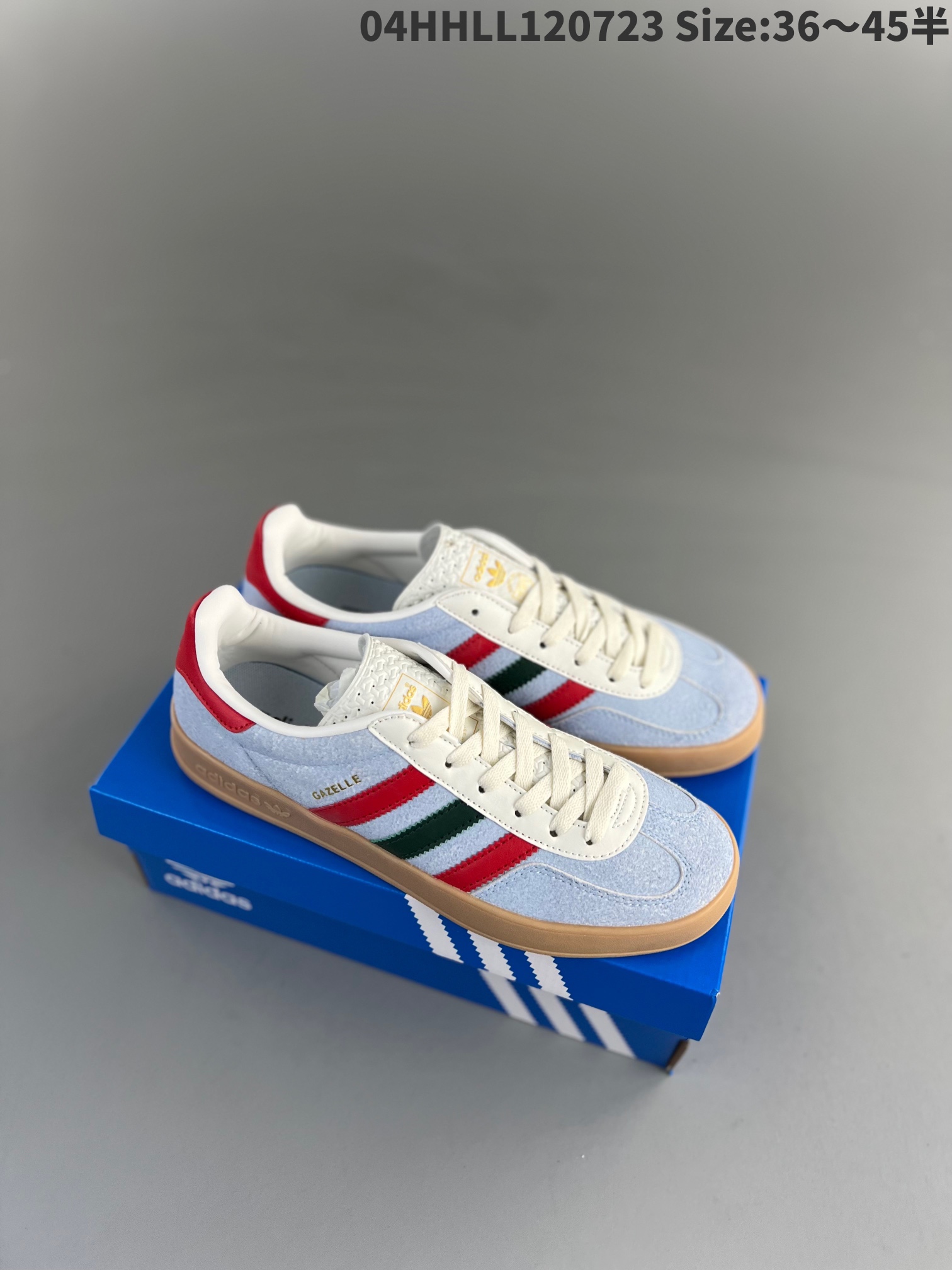 Adidas Originals Gazelle Indoor Shoes 'Blue Dawn Collegiate Burgundy' IG4994