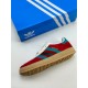 Adidas Originals Gazelle Indoor Shoes 'Burgundy Arctic Fusion Collegiate Green' IG4996