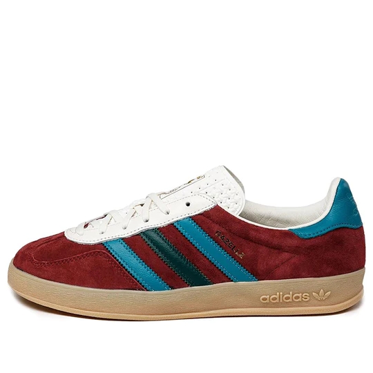 Adidas Originals Gazelle Indoor Shoes 'Burgundy Arctic Fusion Collegiate Green' IG4996