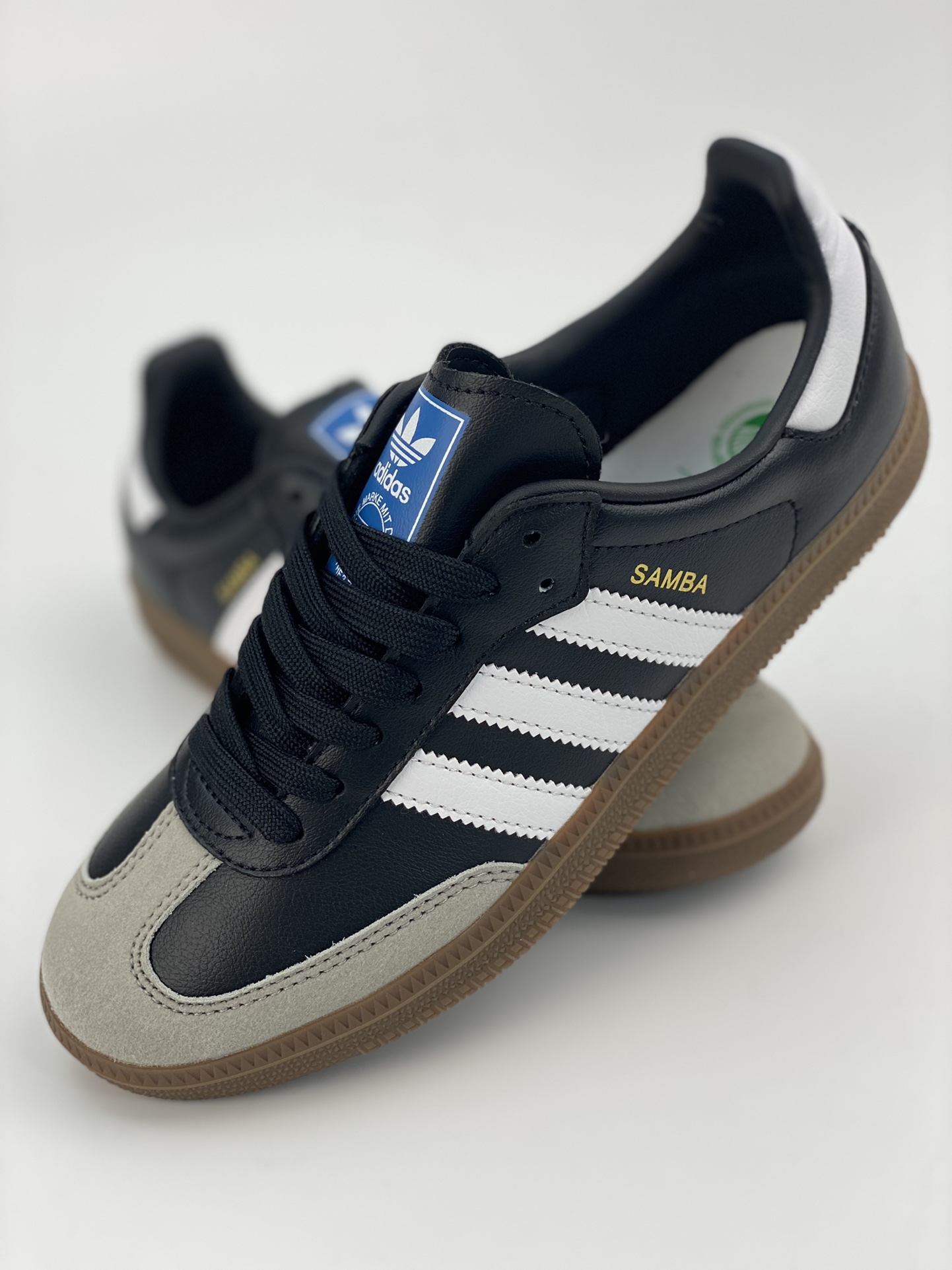 Adidas Samba Vegan Shoes 'Black White Brown' H01878