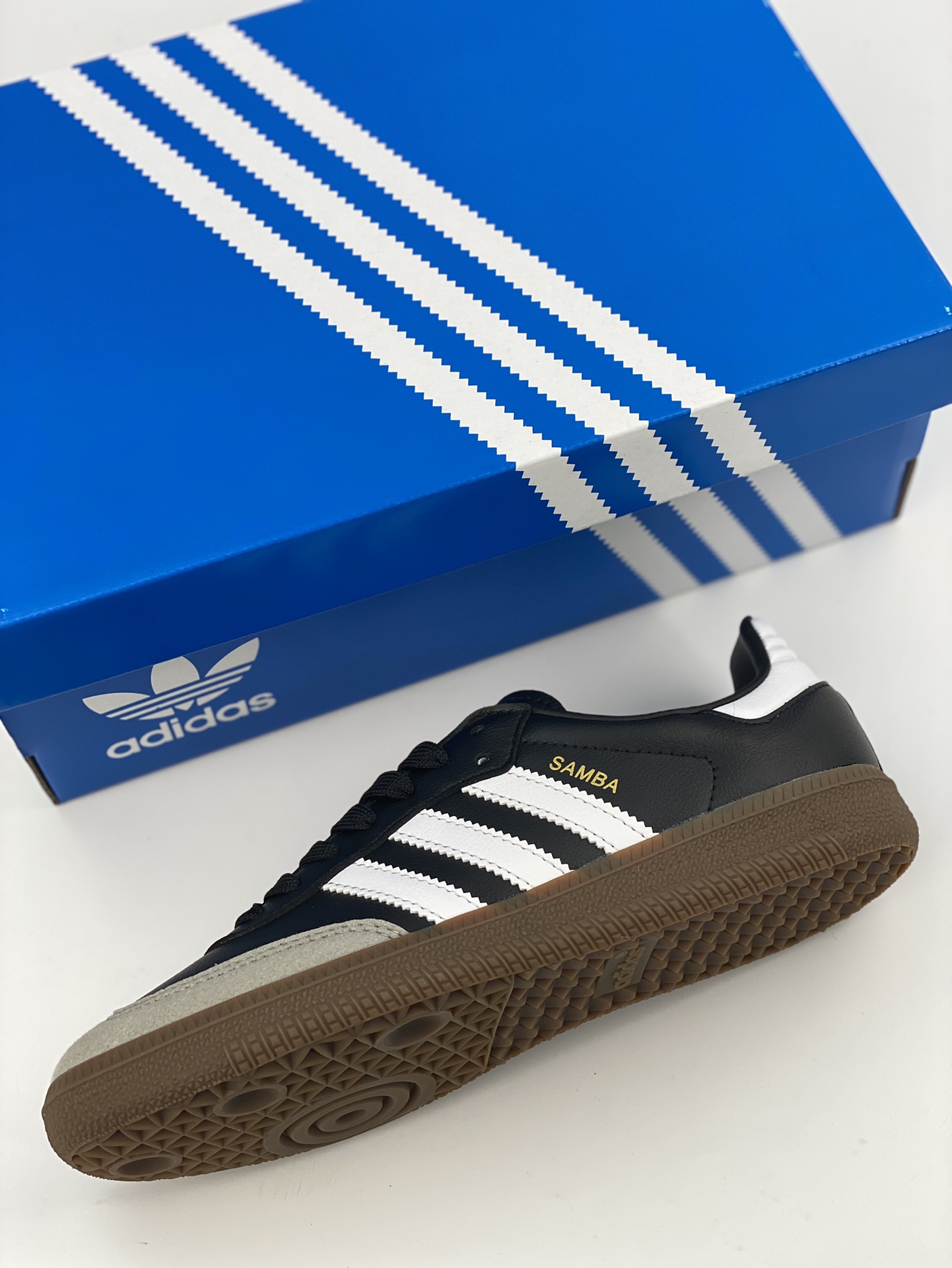 Adidas Samba Vegan Shoes 'Black White Brown' H01878