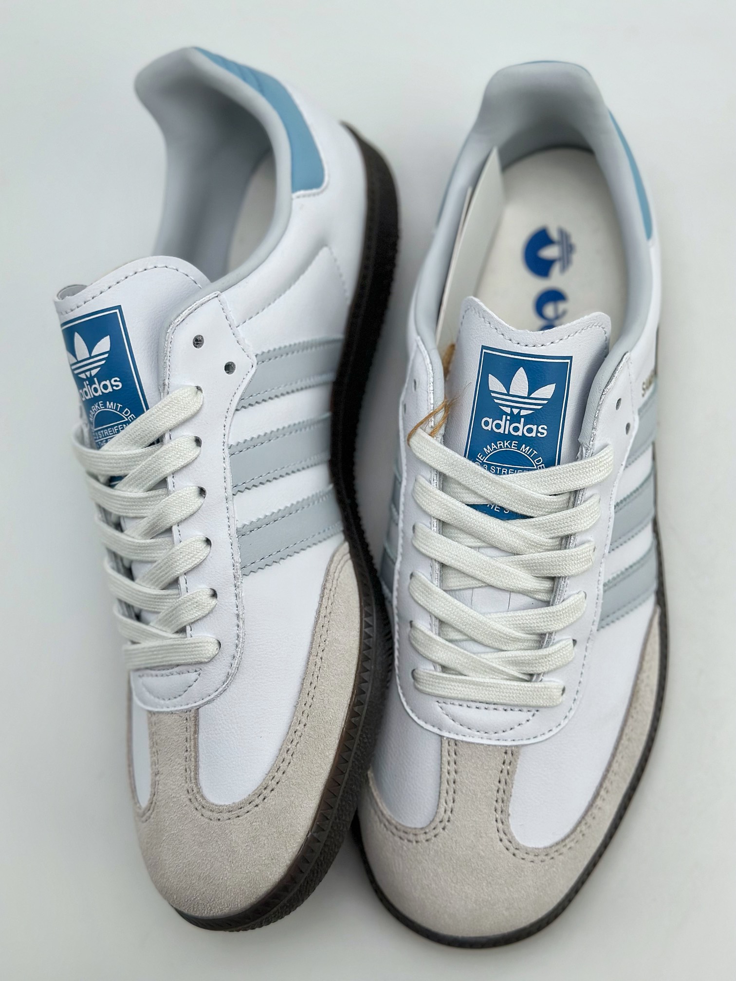 adidas Samba OG 'White Halo Blue Gum' ID2055