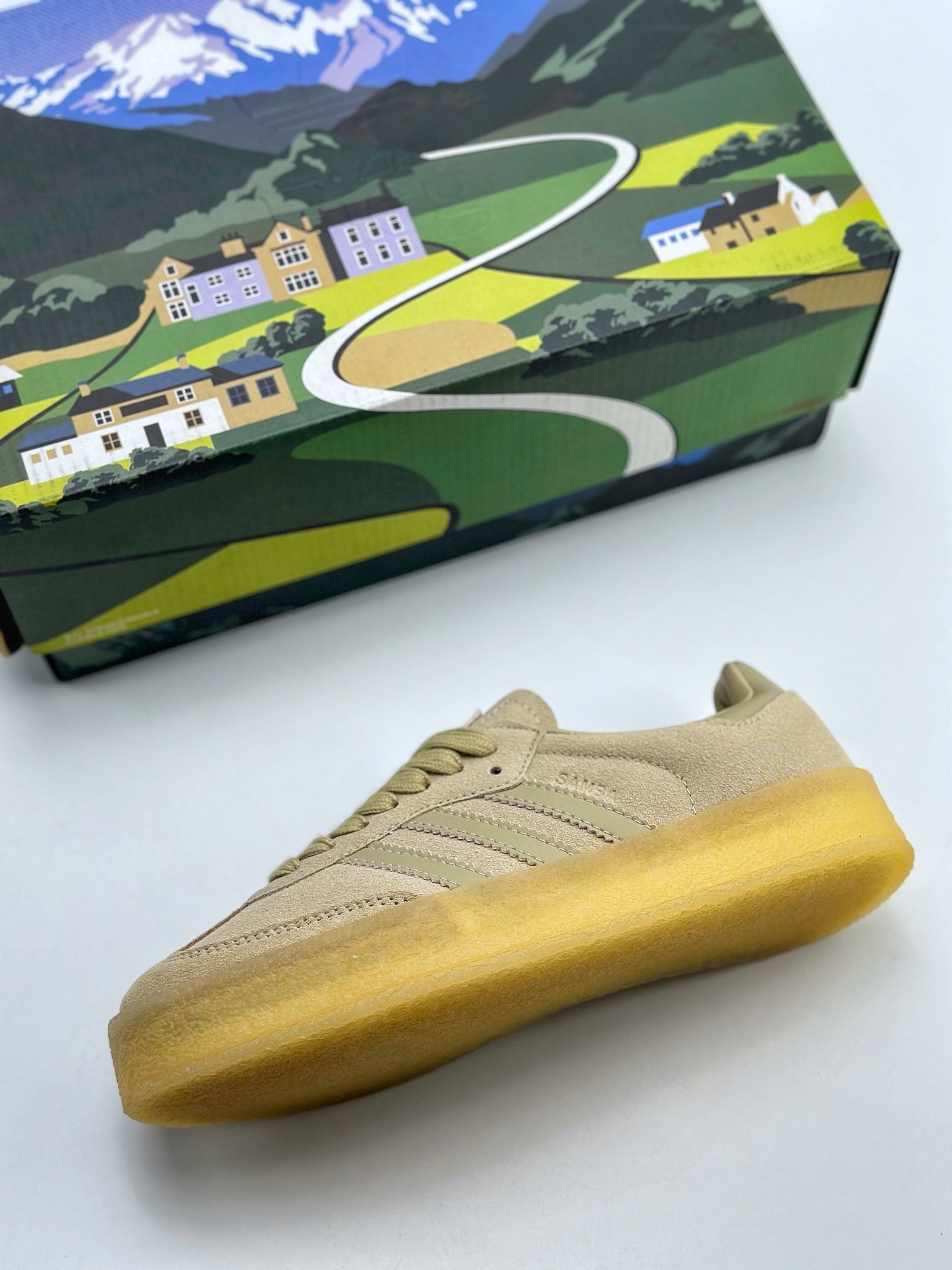 Adidas Origianls Ronnie Fieg x Clarks x Samba 'Wheat' ID7298