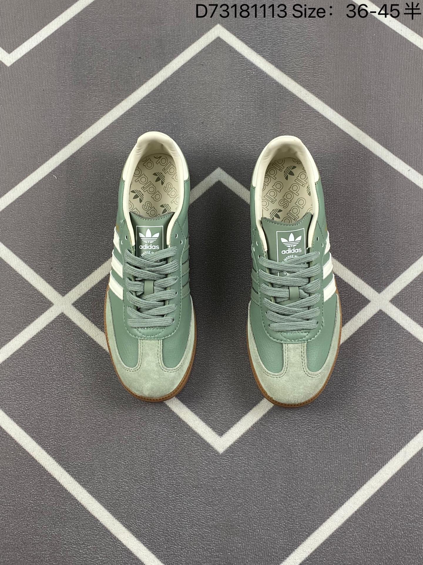 adidas Originals Samba OG Shoes 'Silver Green' IE7011