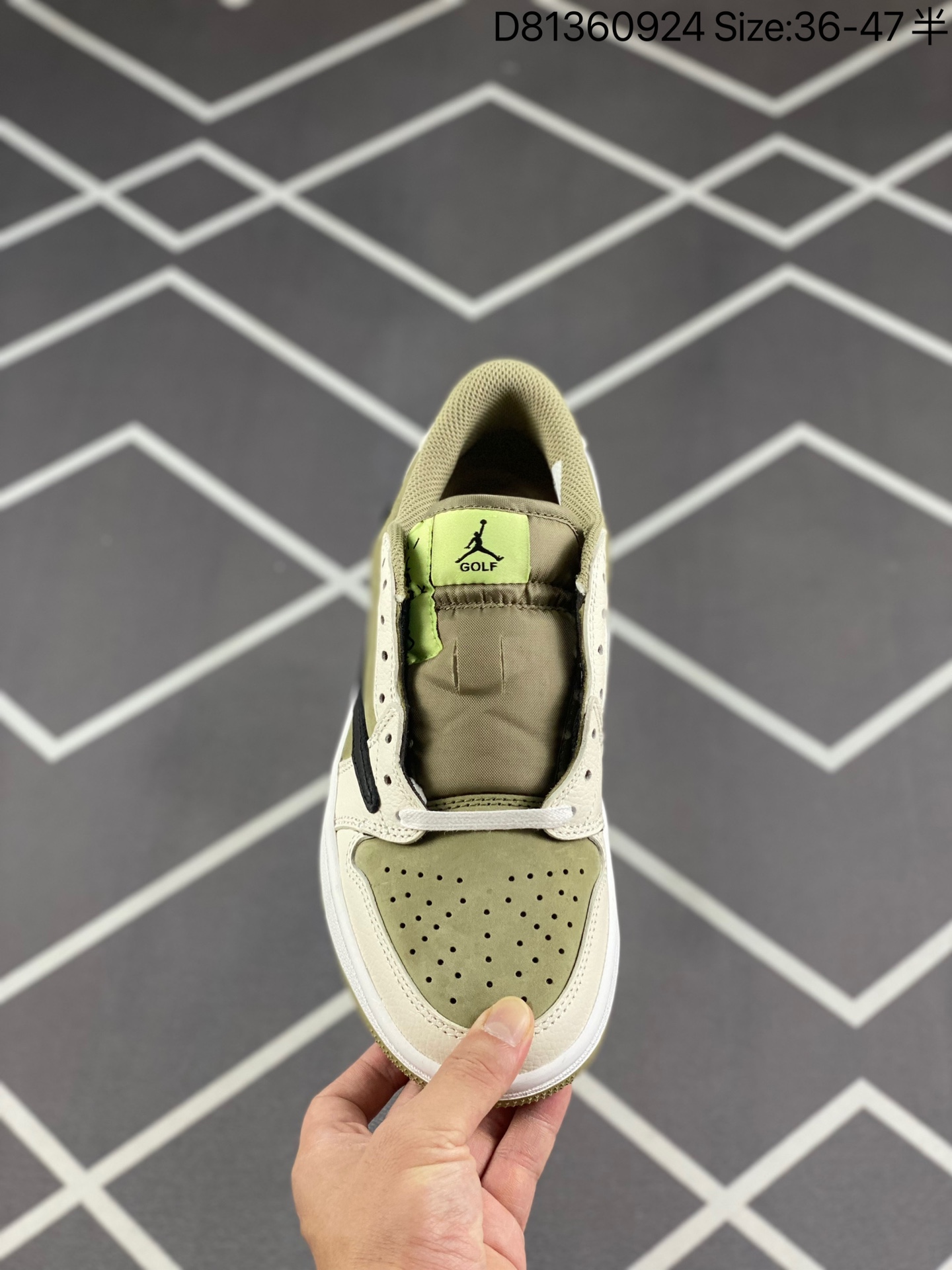 Air Jordan 1 Low Golf x Travis Scott 1 'Olive' FZ3124-200