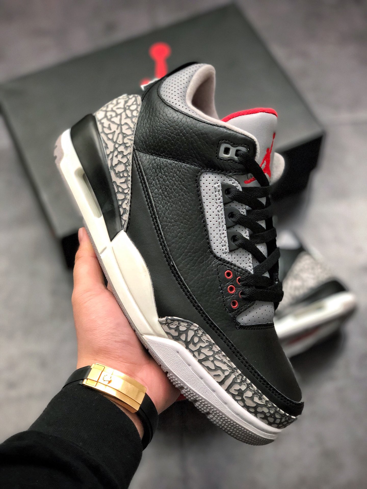 Air Jordan 3 Retro OG 'Black Cement' 2018 854262-001