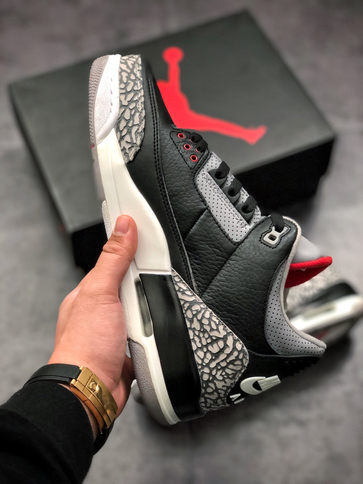 Air Jordan 3 Retro OG 'Black Cement' 2018 854262-001