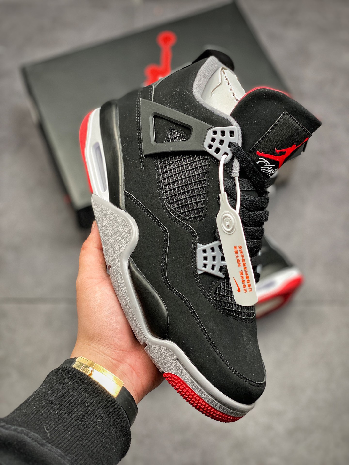 Air Jordan 4 Retro OG 'Bred' 2019 308497-060