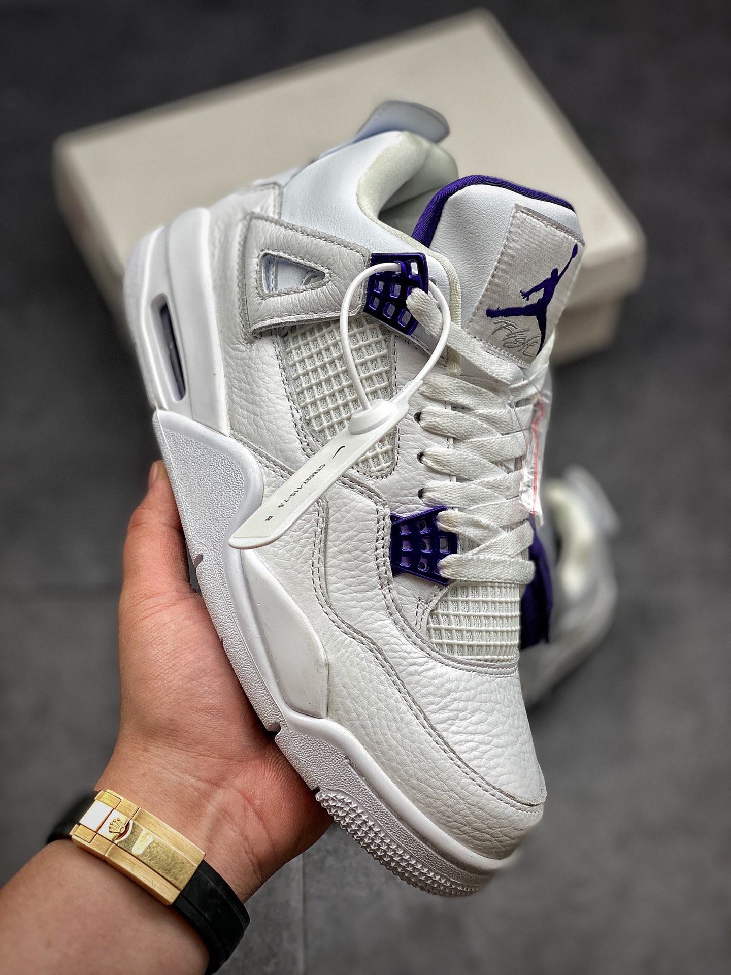 Air Jordan 4 Retro 'Purple Metallic' CT8527-115