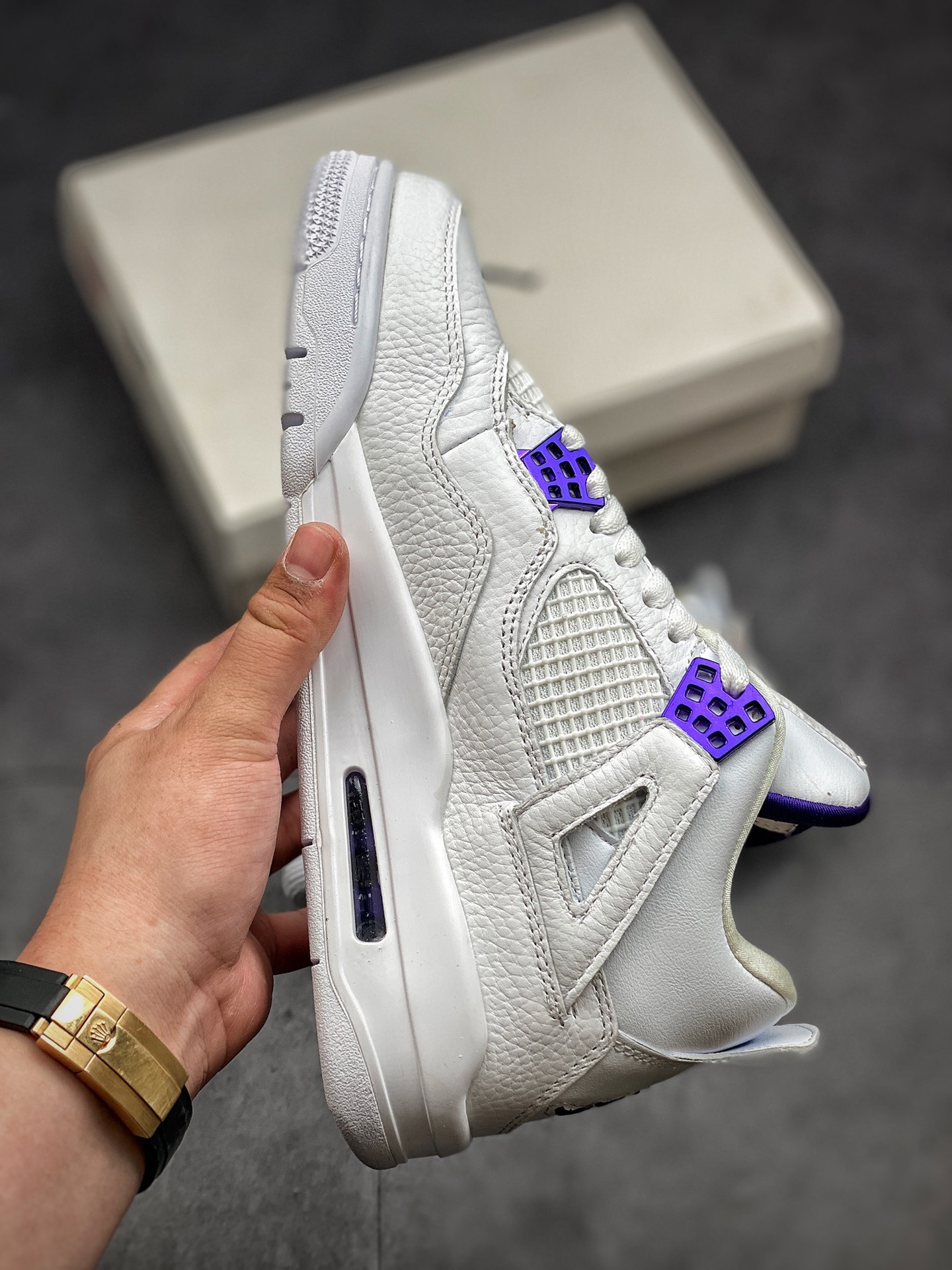 Air Jordan 4 Retro 'Purple Metallic' CT8527-115