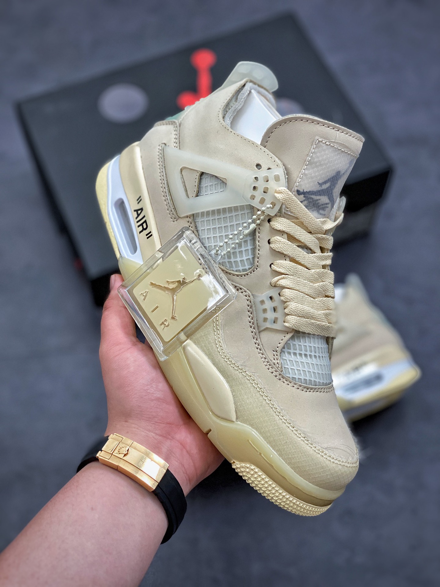 Off-White x Air Jordan 4 SP 'Sail' CV9388-100