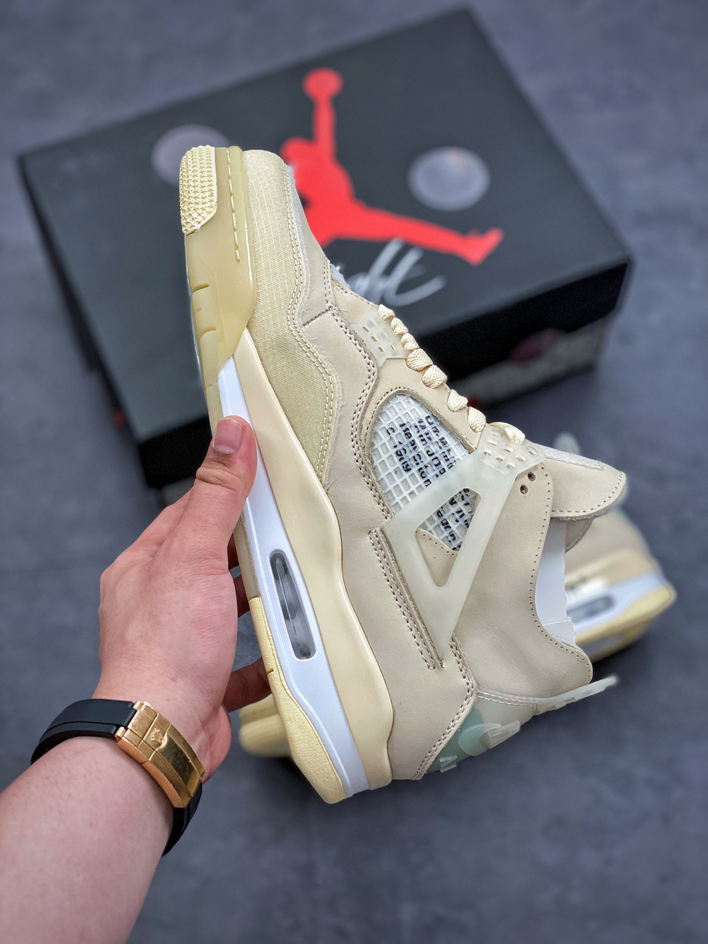 Off-White x Air Jordan 4 SP 'Sail' CV9388-100