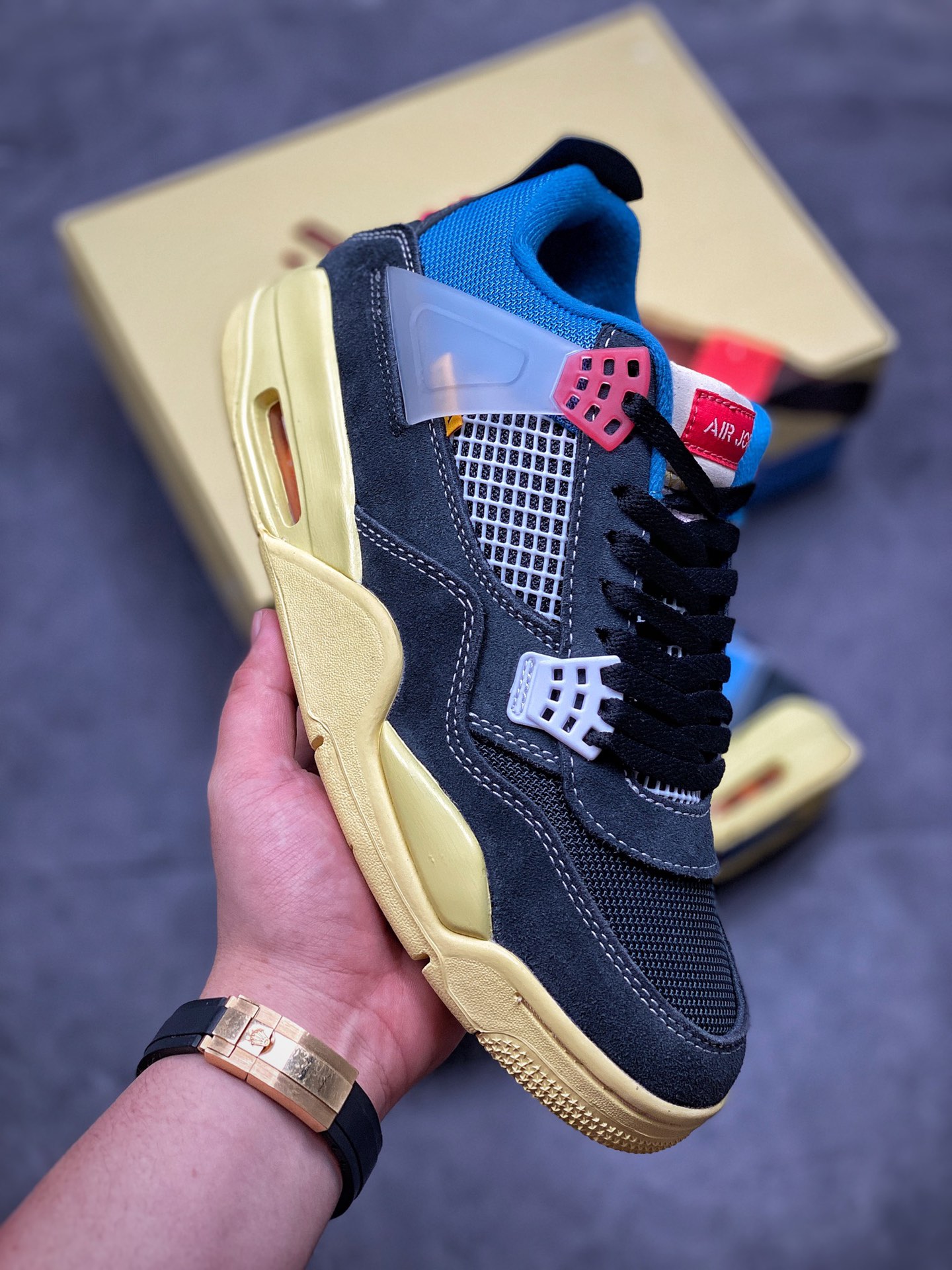 Union LA x Air Jordan 4 Retro 'Off Noir' DC9533-001