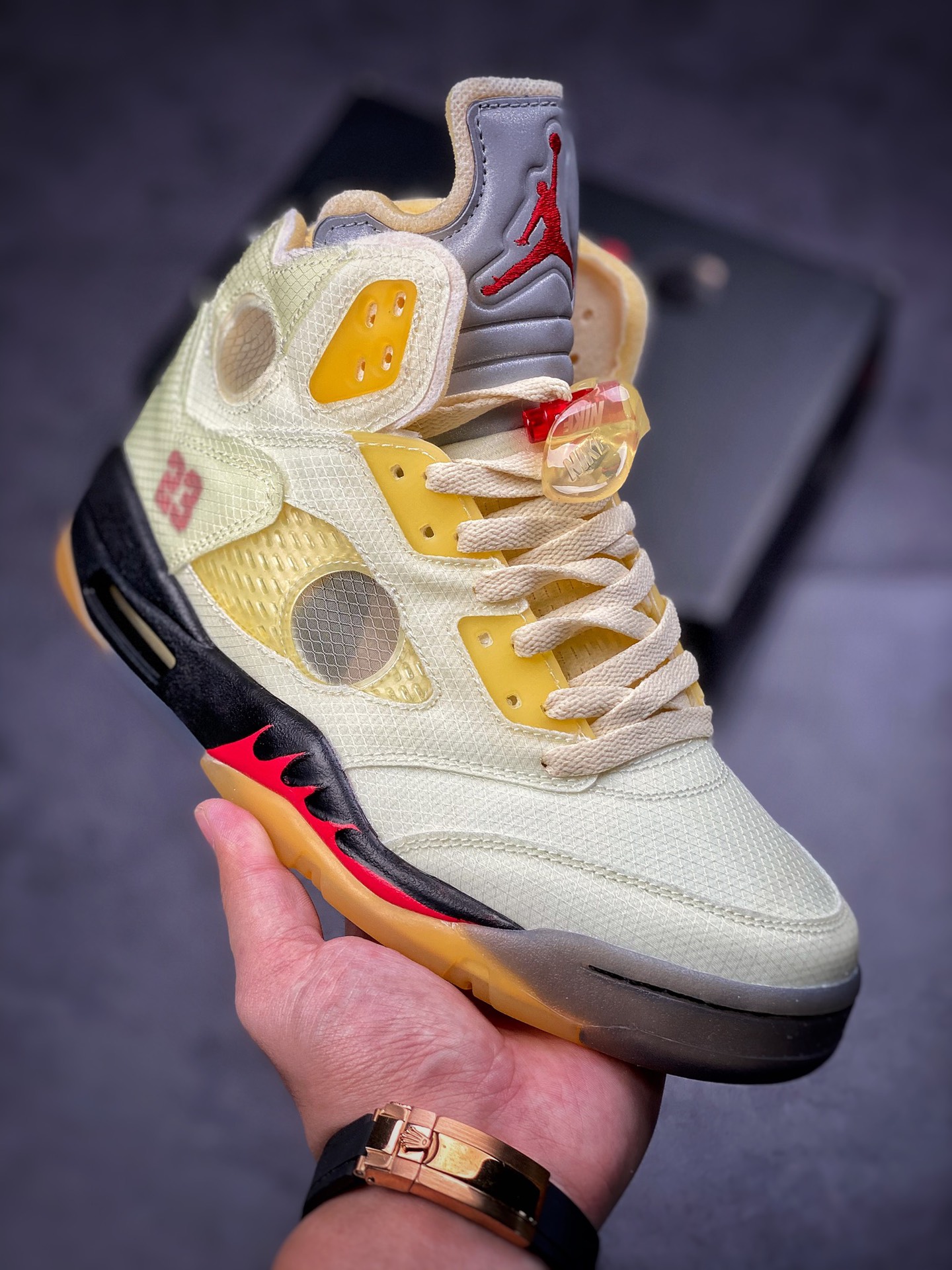 Off-White x Air Jordan 5 SP 'Sail' DH8565-100