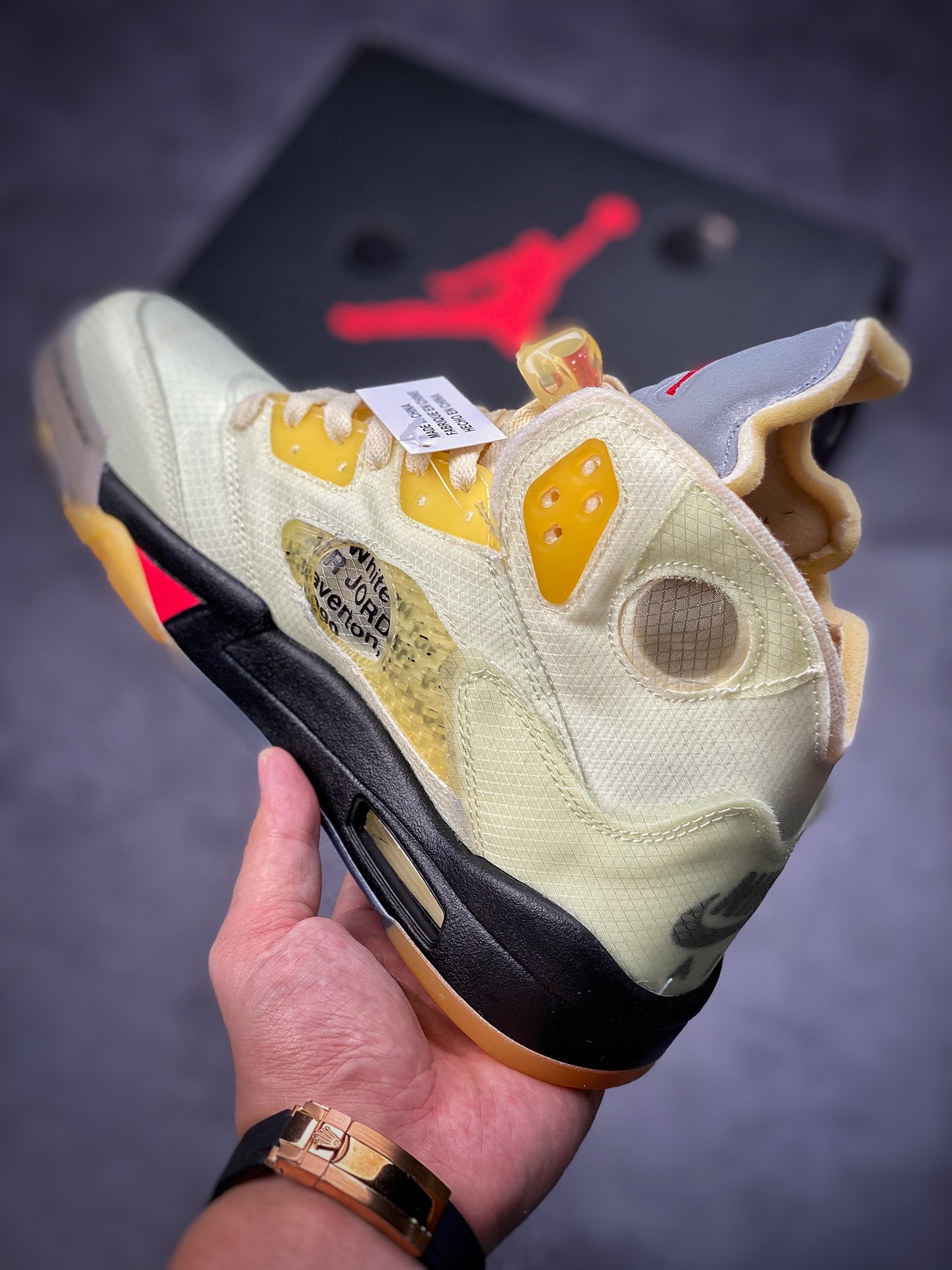 Off-White x Air Jordan 5 SP 'Sail' DH8565-100