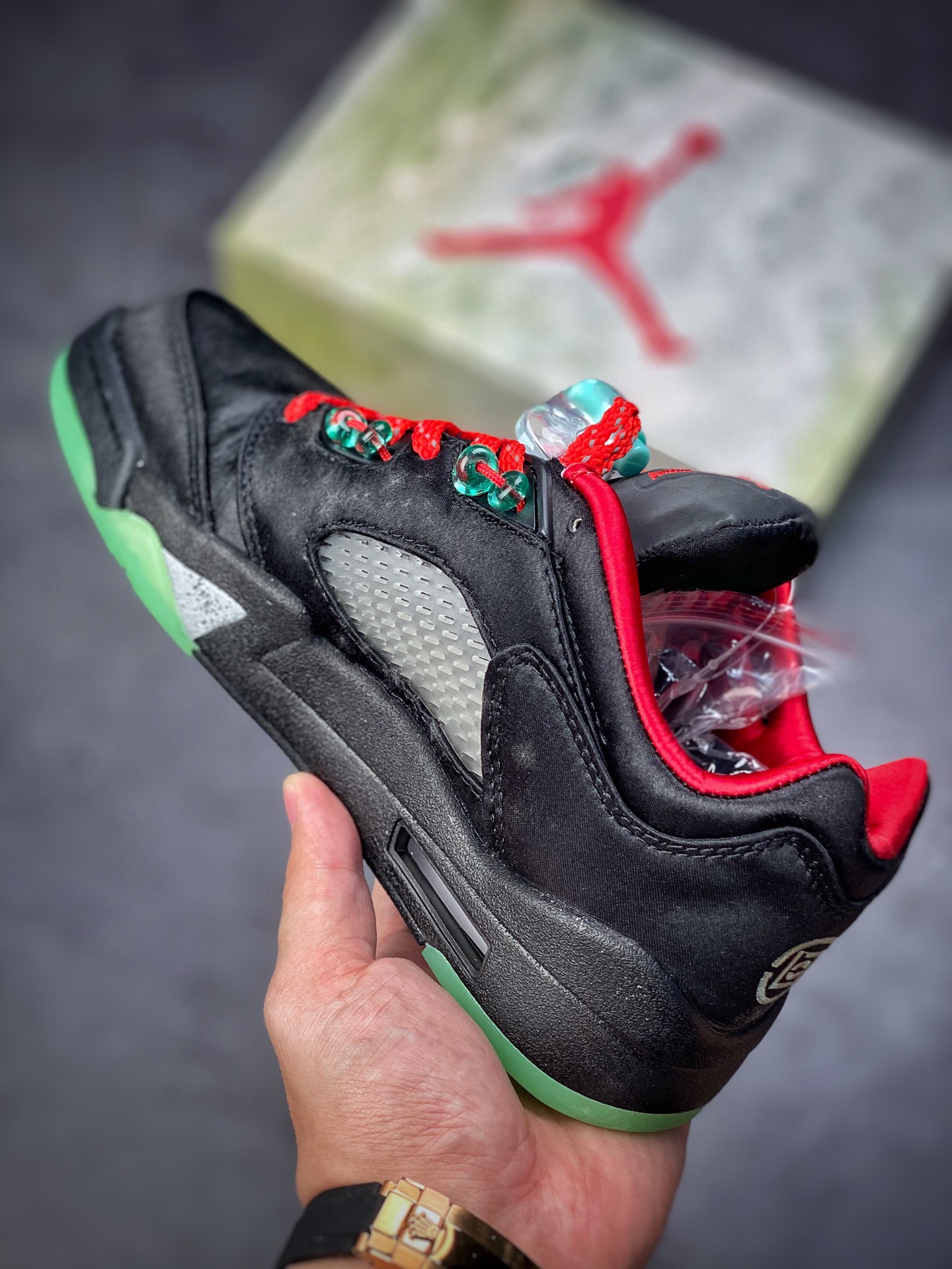 CLOT x Air Jordan 5 Retro Low 'Jade' DM4640-036