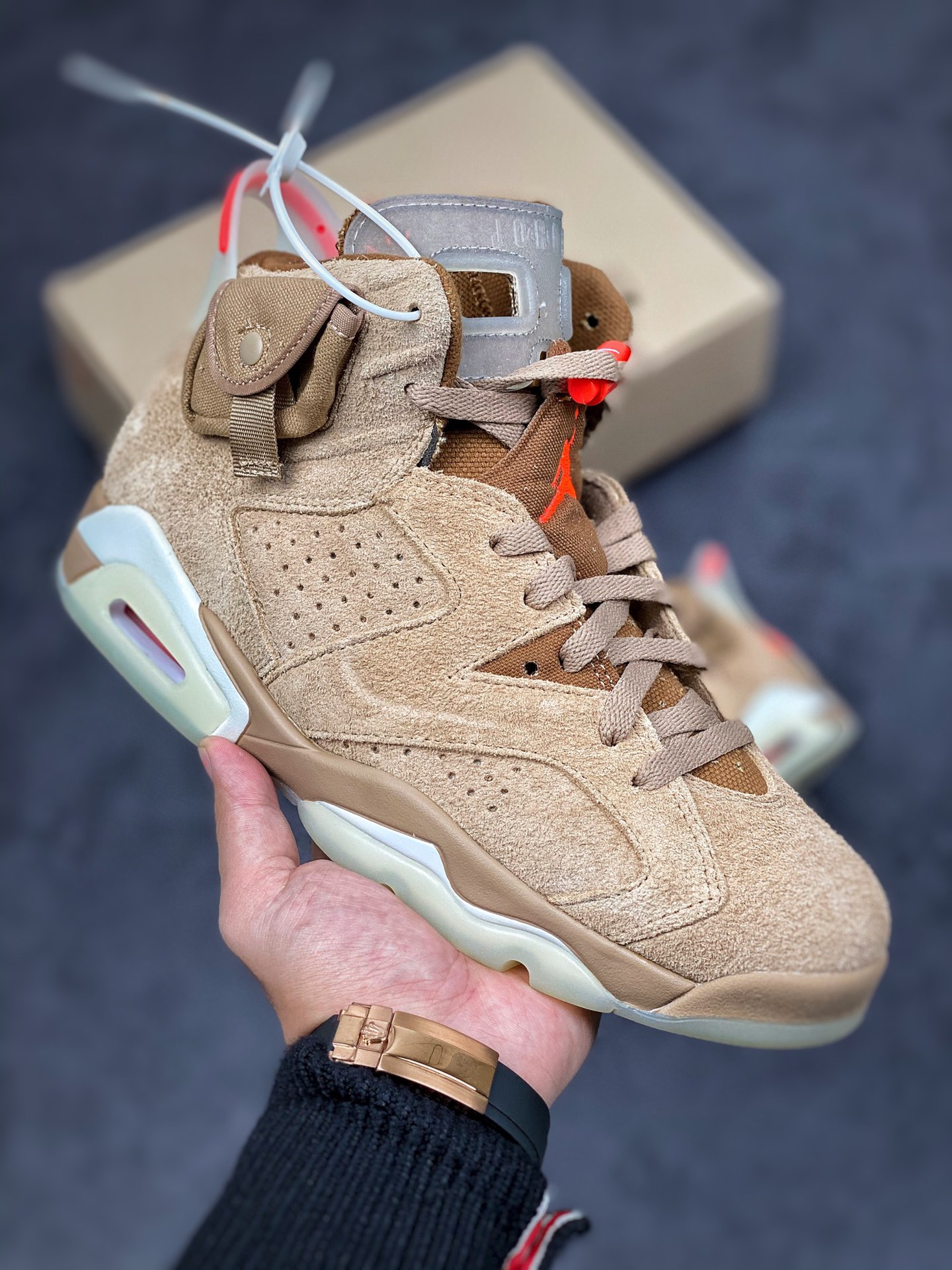 Travis Scott x Air Jordan 6 Retro 'British Khaki' DH0690-200