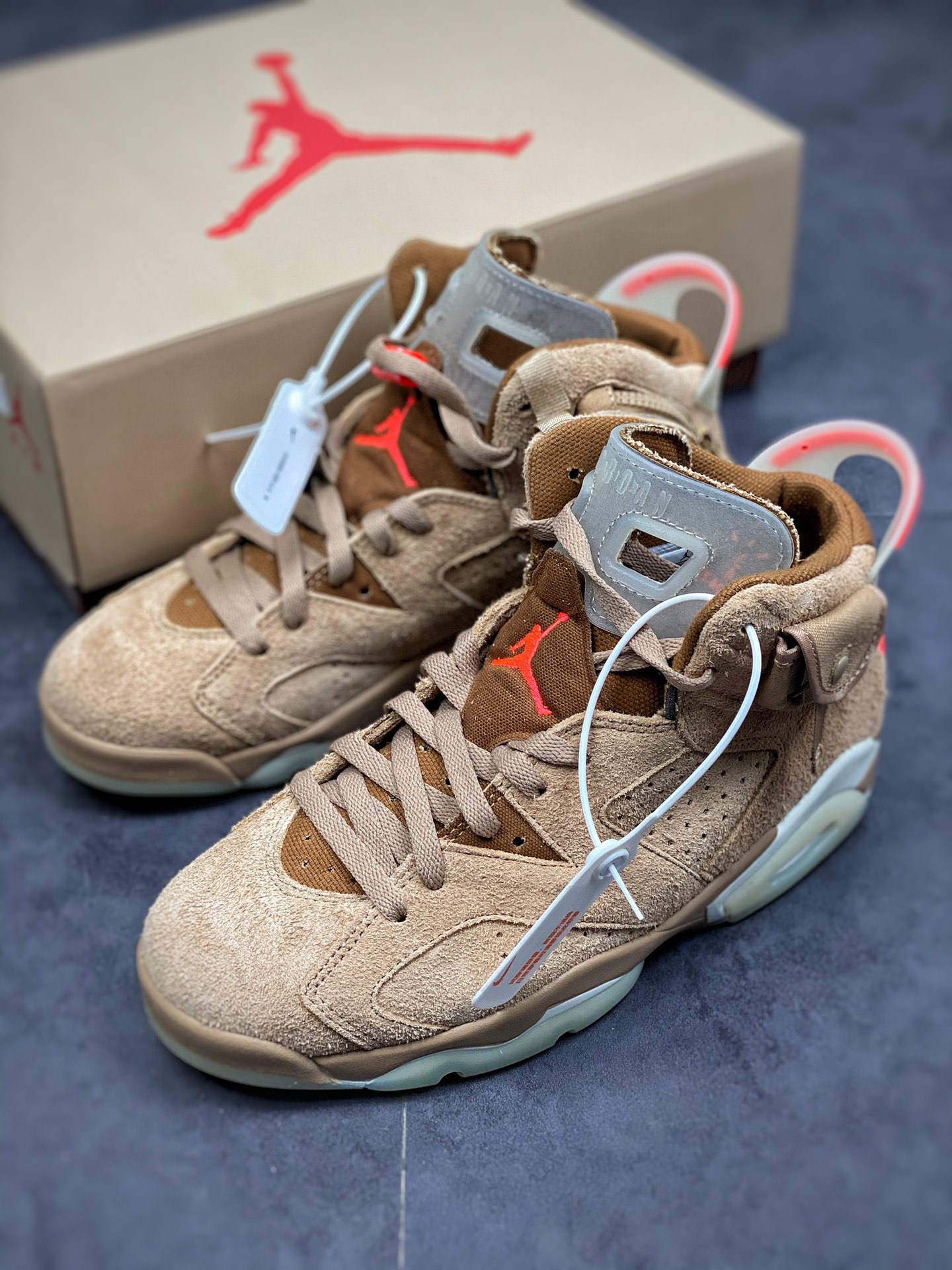 Travis Scott x Air Jordan 6 Retro 'British Khaki' DH0690-200