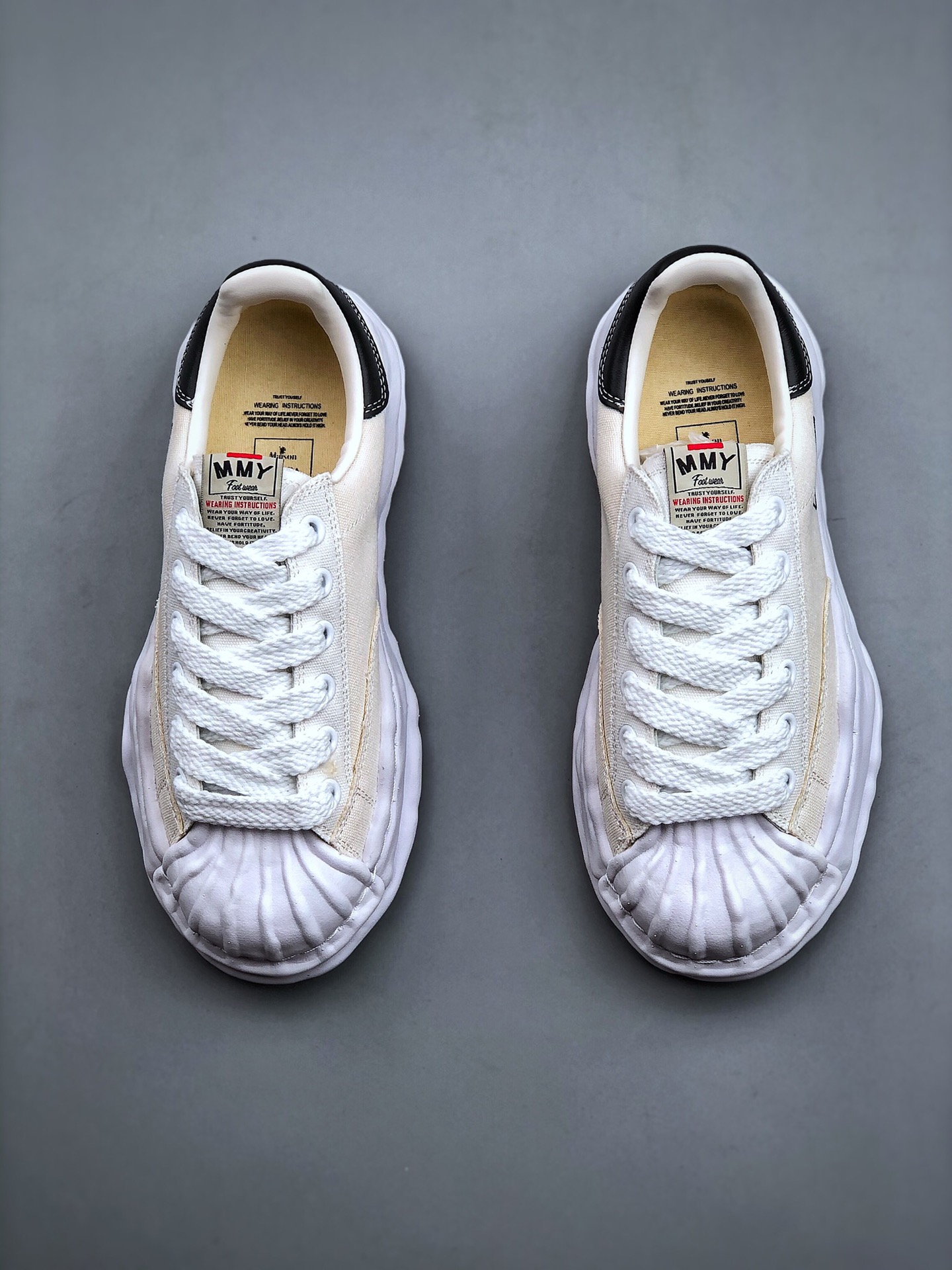 Maison MIHARA YASUHIRO BLAKEY OG Sole Canvas Low-top Sneaker 'White' A08FW735-WHT