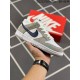 Nike Dunk Low 'Mini Swoosh - White Grey Navy Aqua' FJ4227-001