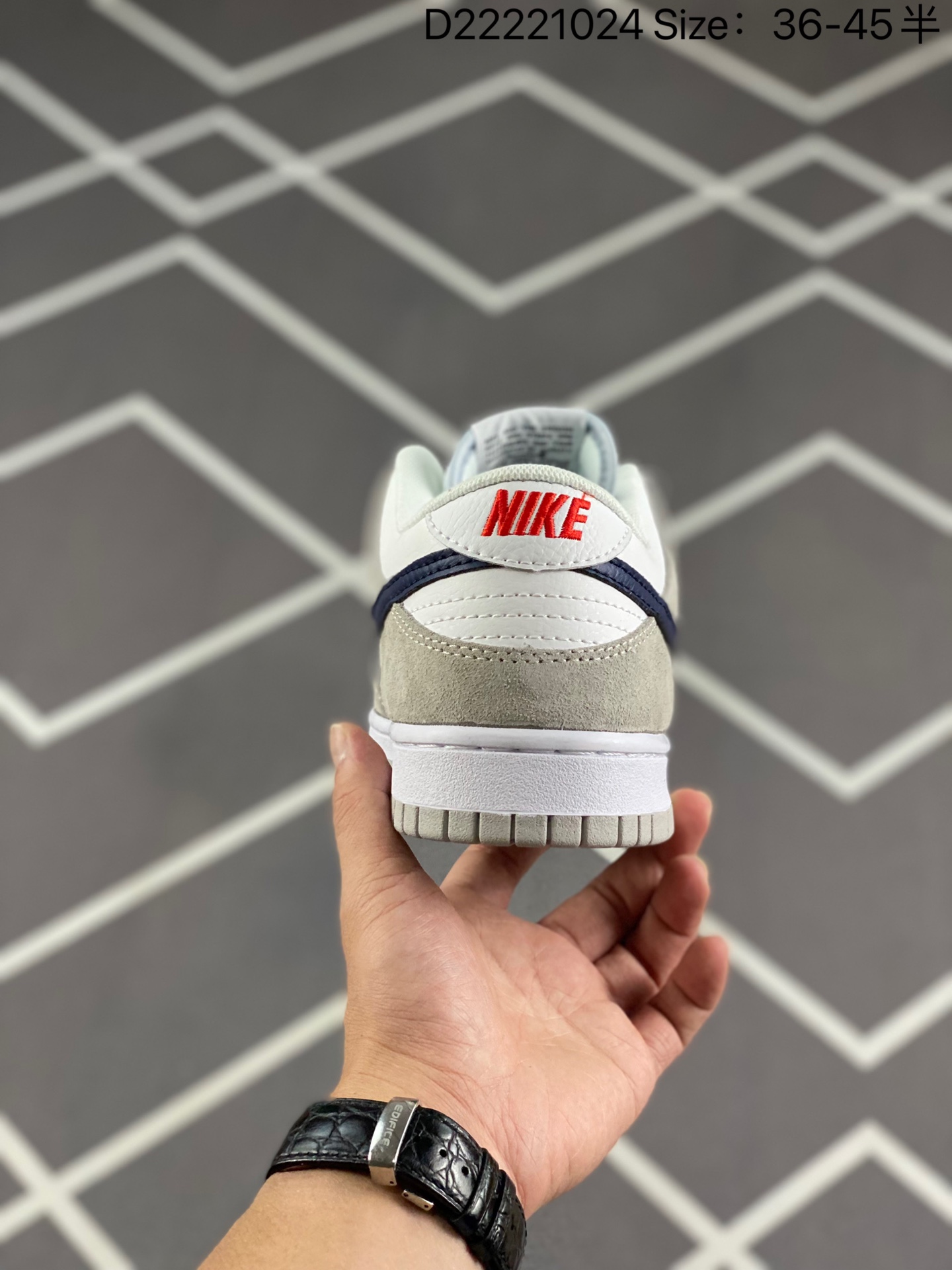 Nike Dunk Low 'Mini Swoosh - White Grey Navy Aqua' FJ4227-001