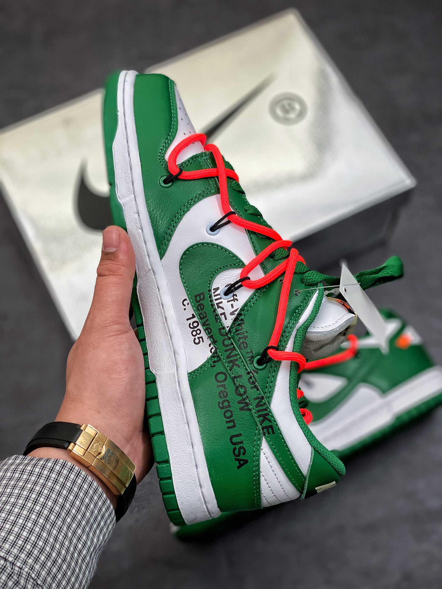 Off-White x Dunk Low 'Pine Green' CT0856-100