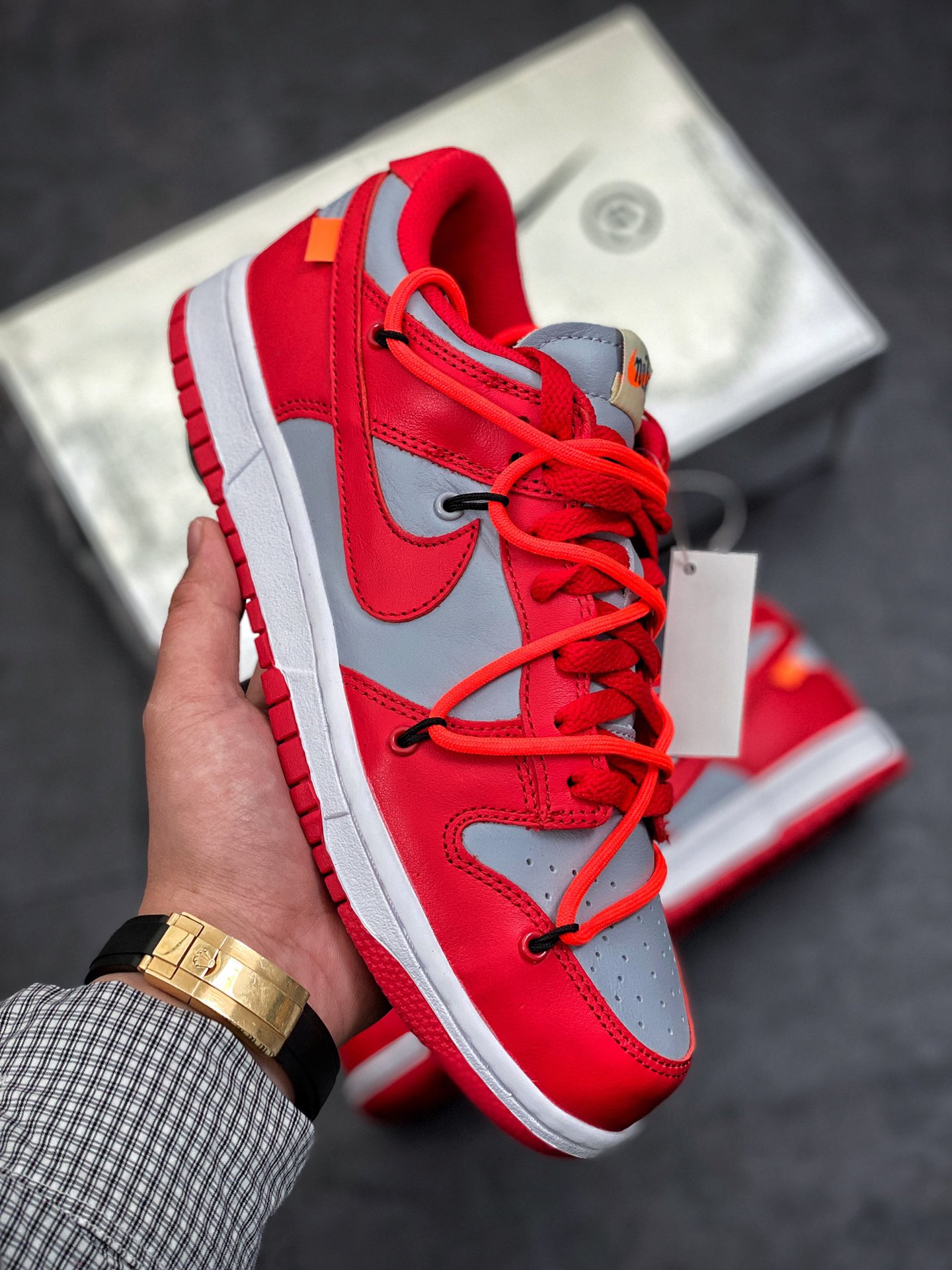 Off-White x Dunk Low 'University Red' CT0856-600